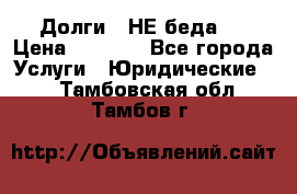 Долги - НЕ беда ! › Цена ­ 1 000 - Все города Услуги » Юридические   . Тамбовская обл.,Тамбов г.